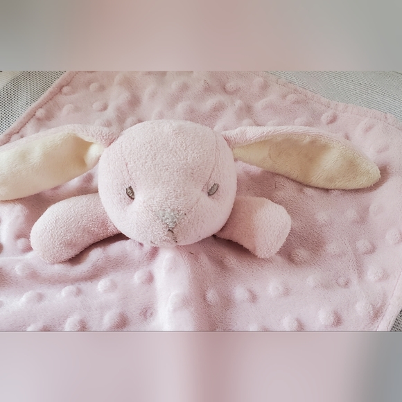 Gamberritos Pink Minky Bunny Lovey Plush Baby Security Blanket Toy Rabbit Soft - Picture 2 of 7